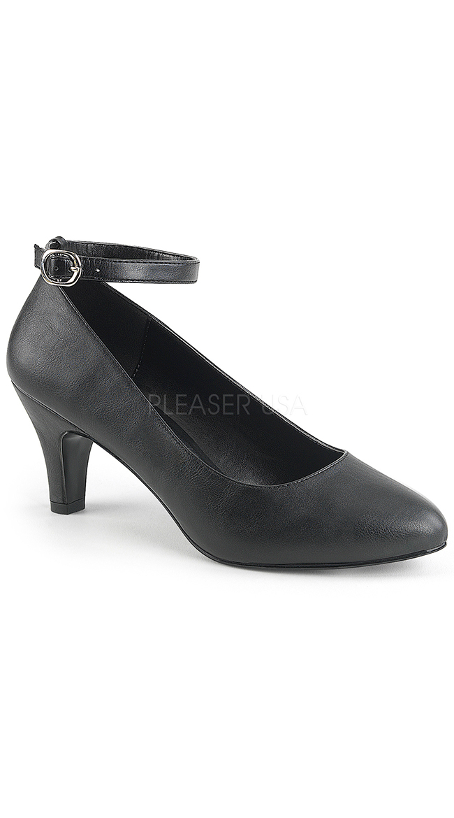 3" Classic Pump with Strap by Pleaser