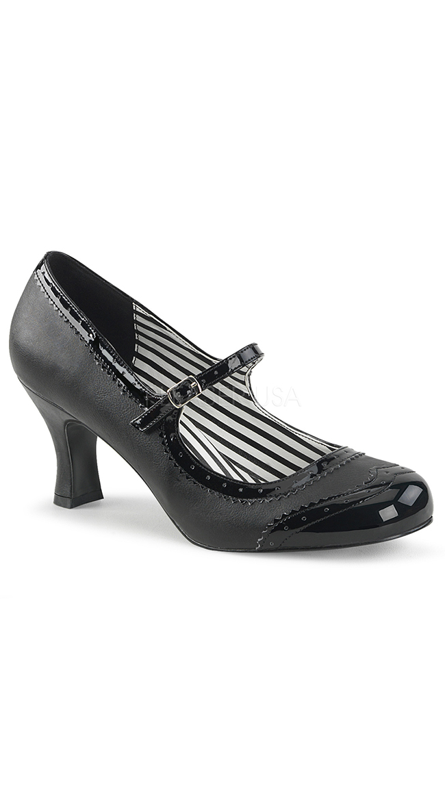 3" Oxford Mary Jane Pump by Pleaser