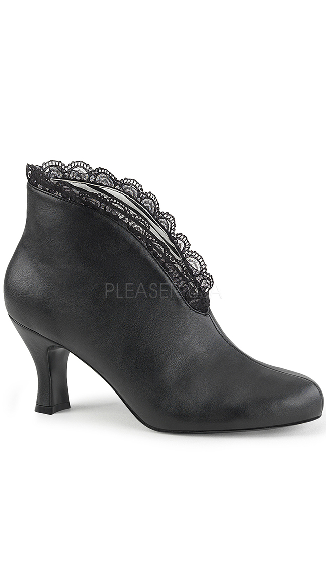 3" Retro Lace Ankle Boot by Pleaser