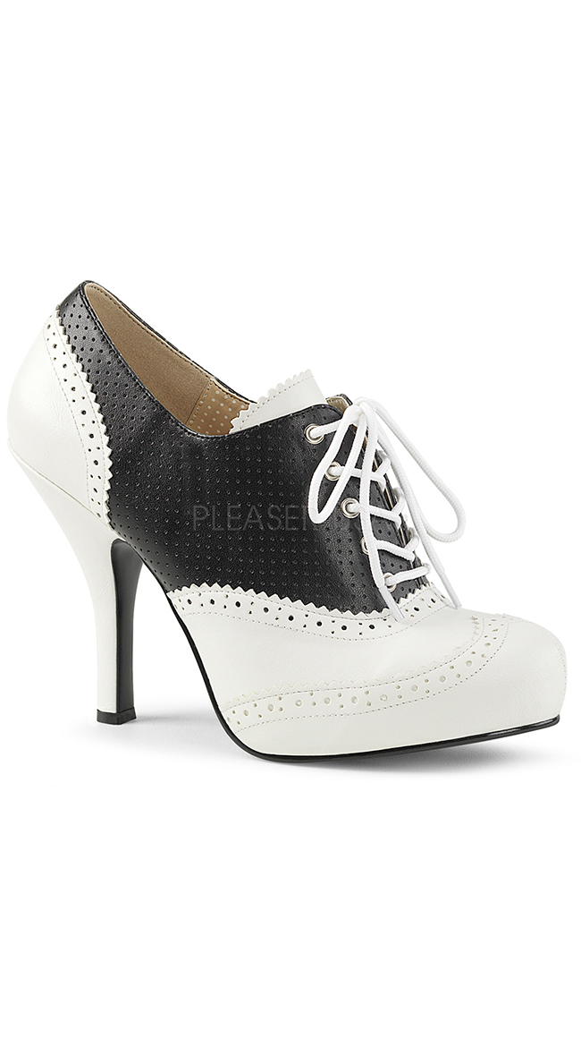 4 1/2" Bootie Saddle Shoe by Pleaser