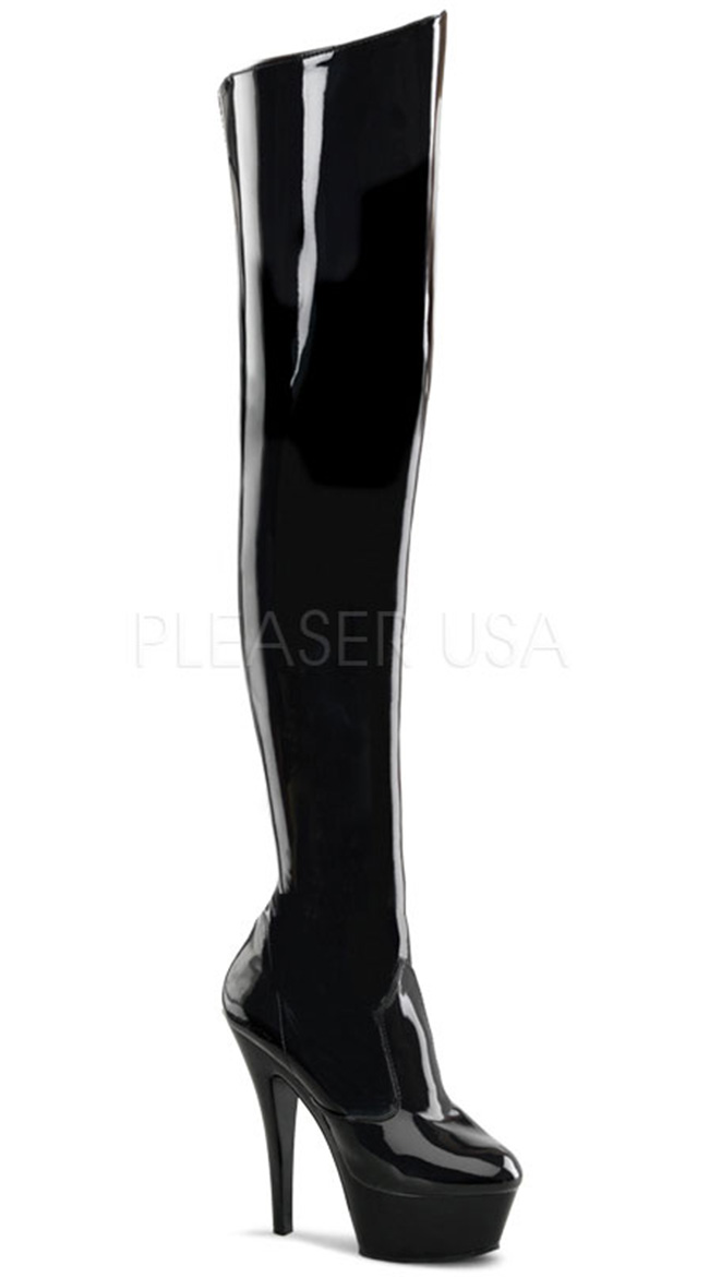 6 Inch Stiletto Heel Platform Thigh Boot by Pleaser