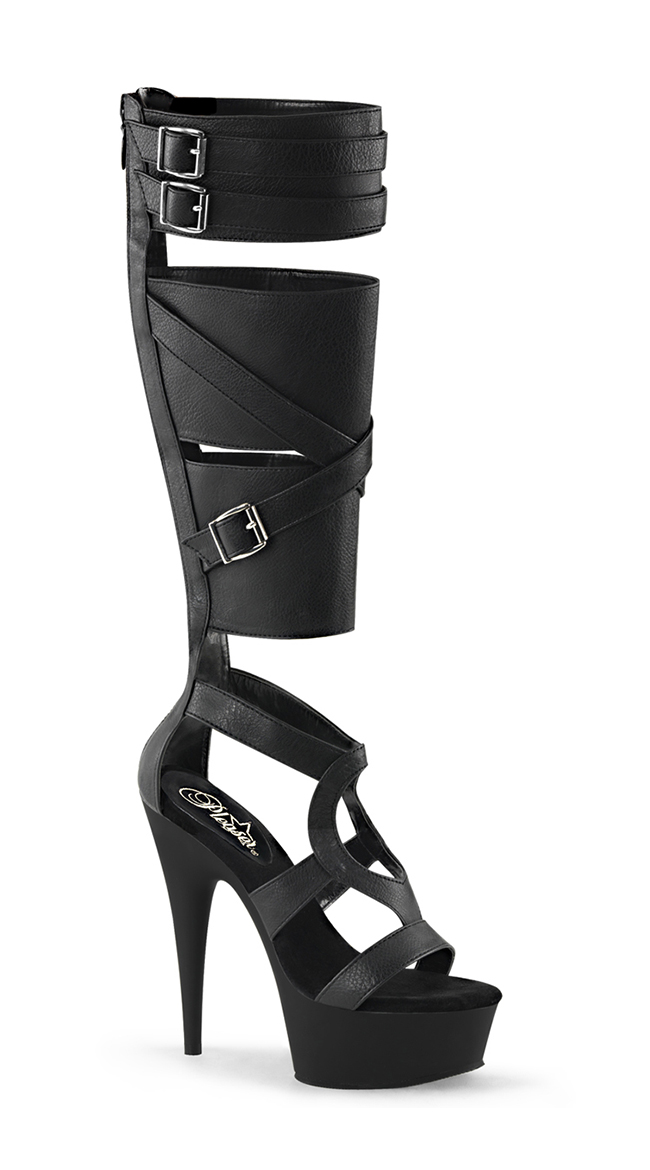 6" Thick Strapped Gladiator Sandals by Pleaser