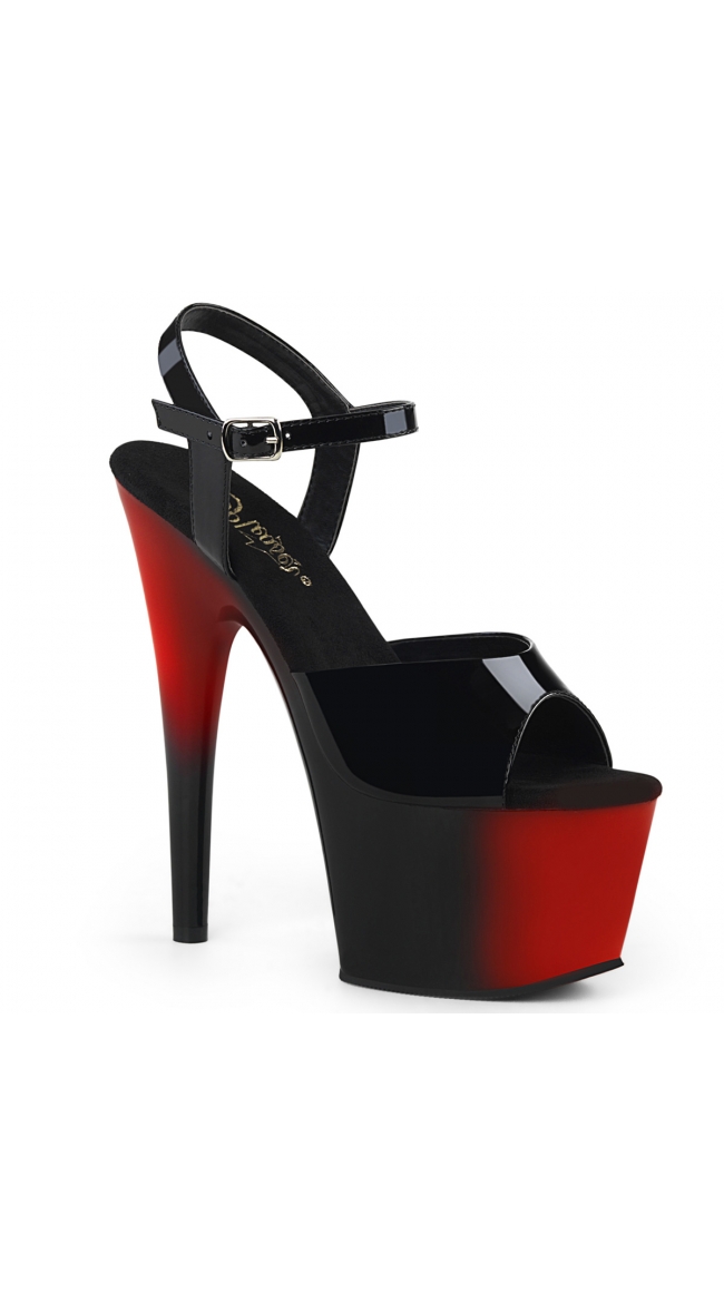 7 Inch Two Tone Platform Sandal by Pleaser