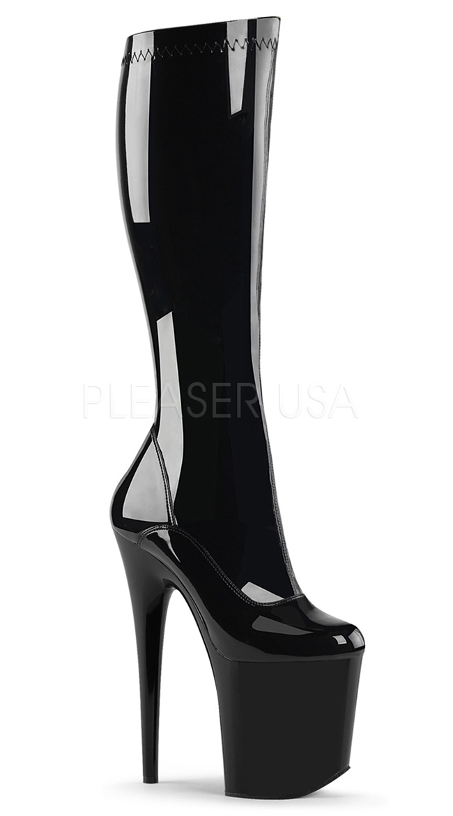 8" Stretch Knee Boot by Pleaser