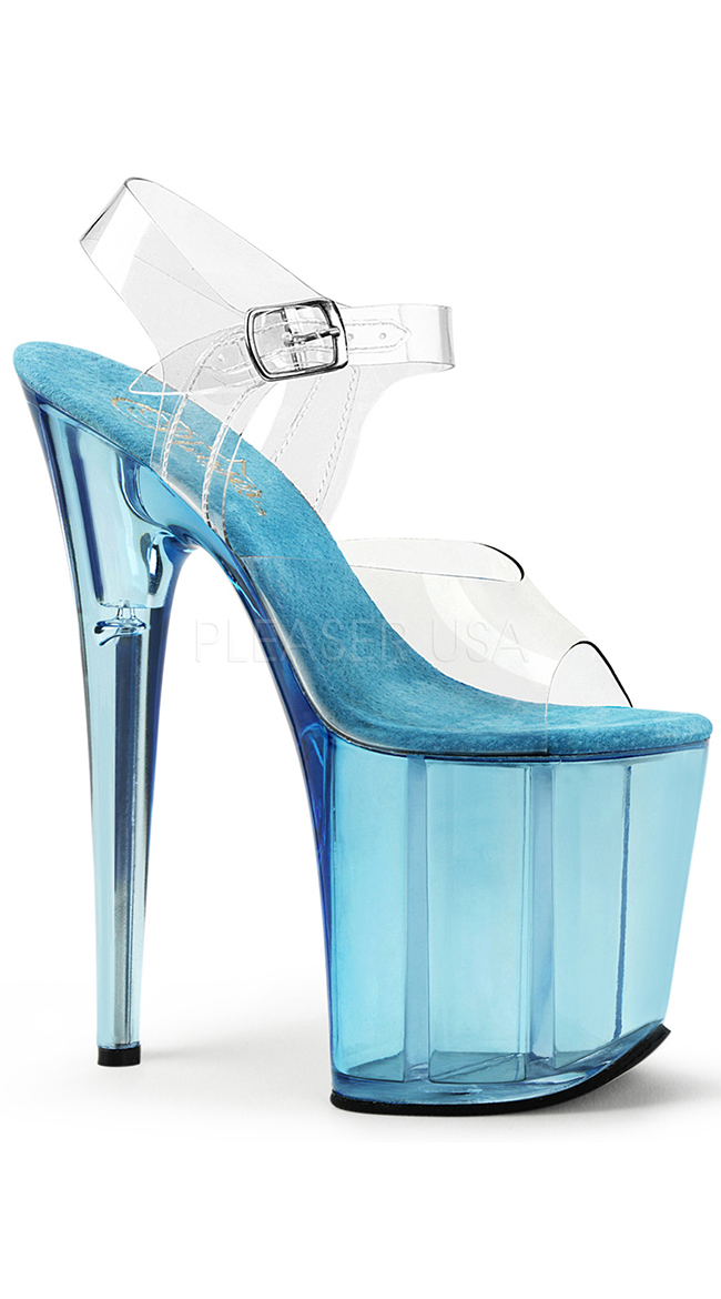8" Tinted Clear Sandal by Pleaser