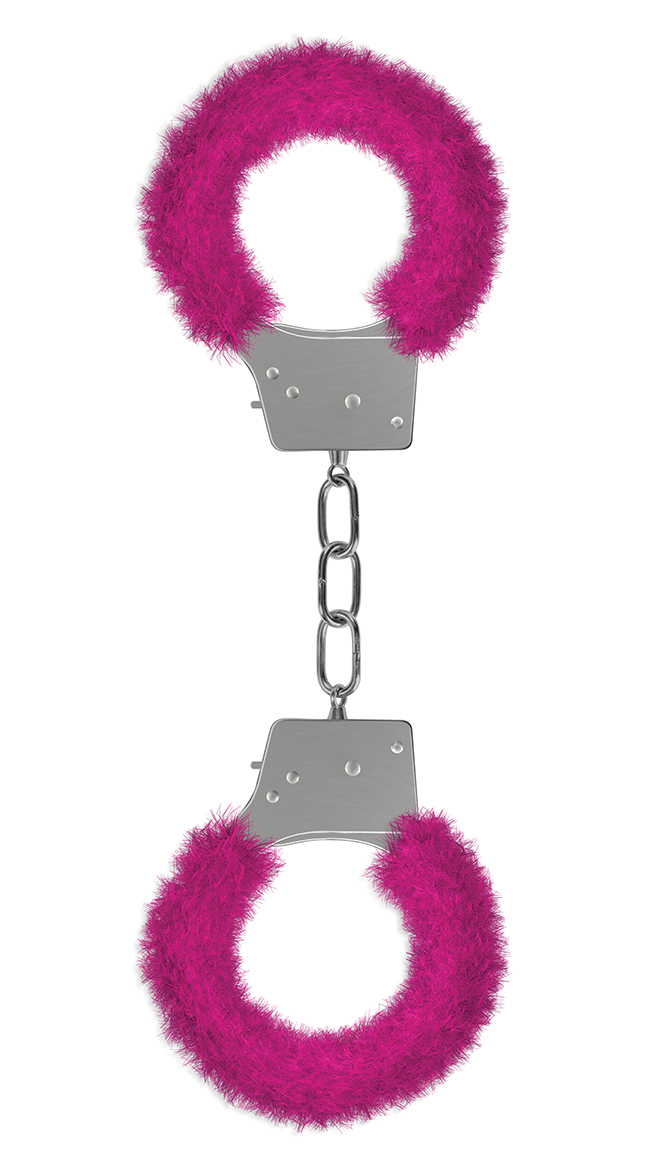 Beginner's Handcuffs Furry Pink by Entrenue / Adult Handcuff