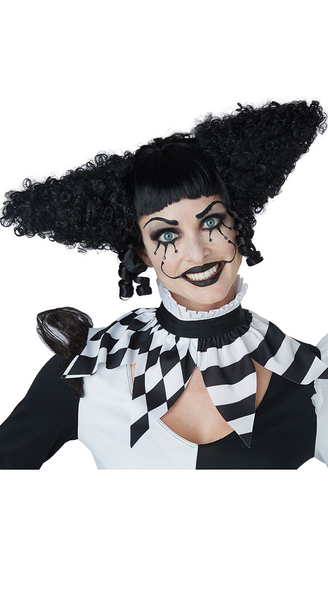 Black Creepy Clown Wig by California Costumes - sexy lingerie