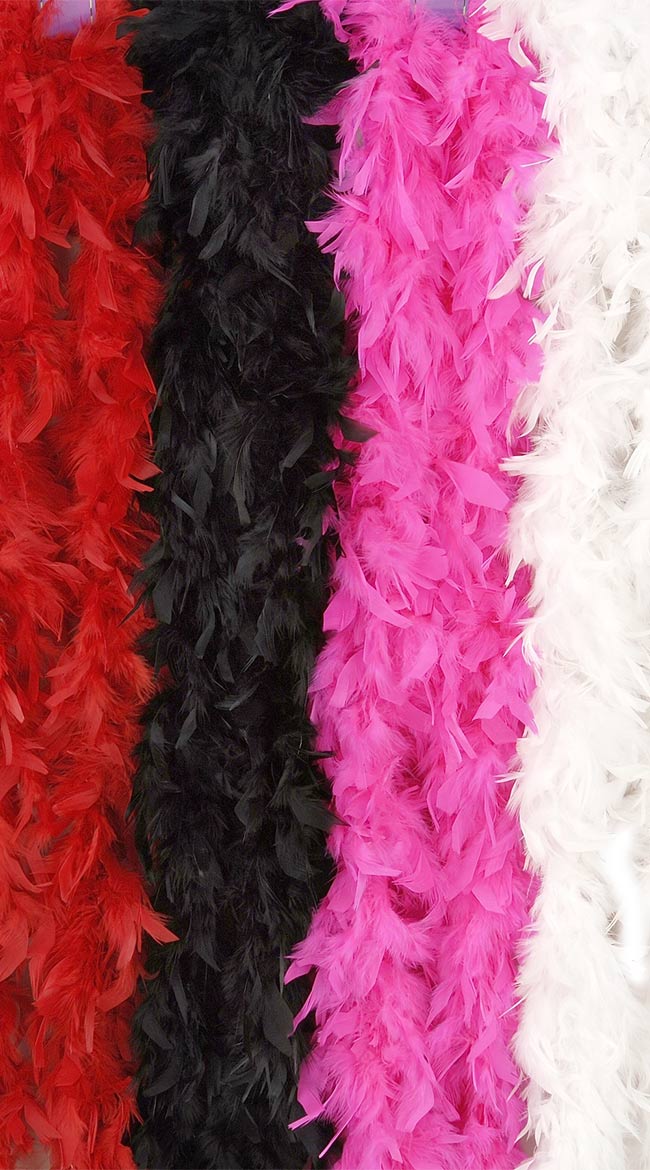 Black Feather Boa by Forum Novelties - sexy lingerie