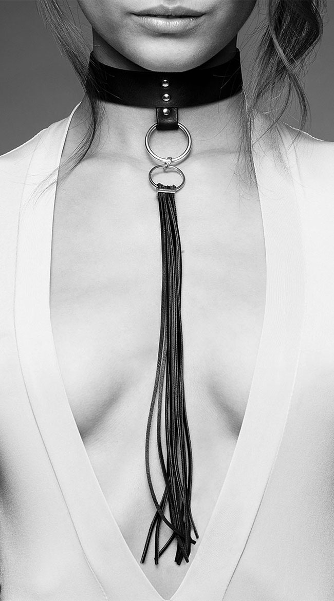 Black Tassel Choker by Entrenue - sexy lingerie