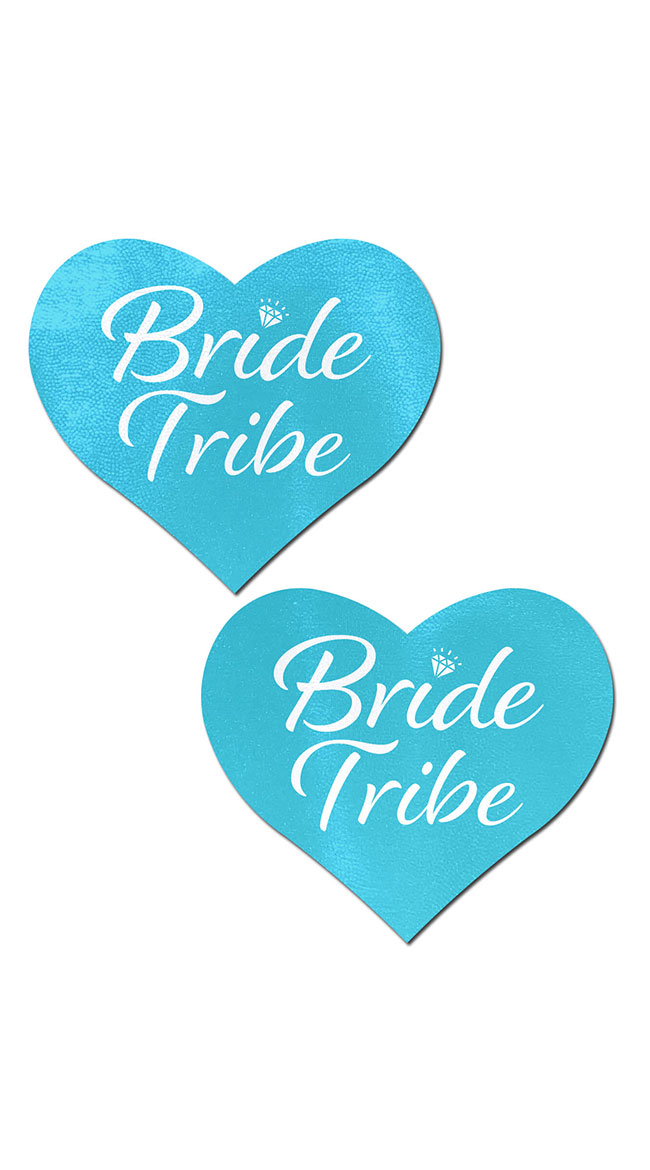 Bride Tribe Blue Heart Nipple Pasties by Pastease - sexy lingerie