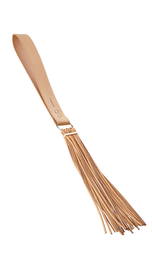 Brown Tassel Flogger by Entrenue - sexy lingerie