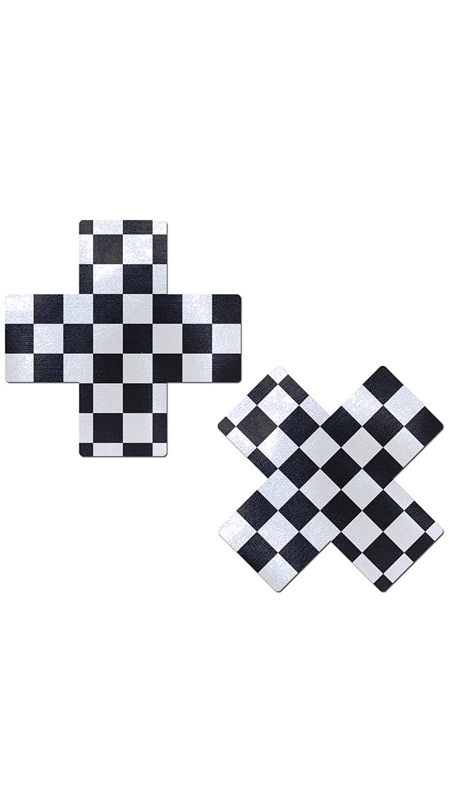 Checkered Cross Pasties by Pastease