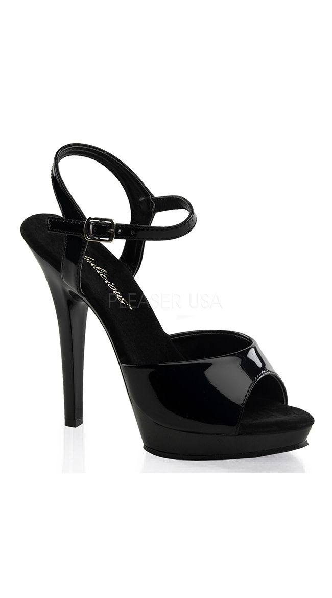 Classic 5" Heel Sandal with Ankle Strap by Pleaser