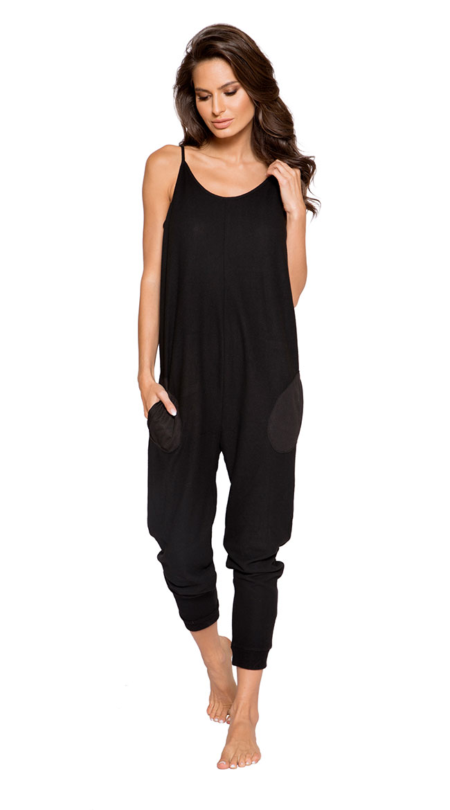 Comfy Pajama Pocket Jumpsuit by Roma