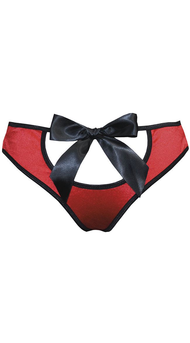 Crotchless Satin Panty by iCollection
