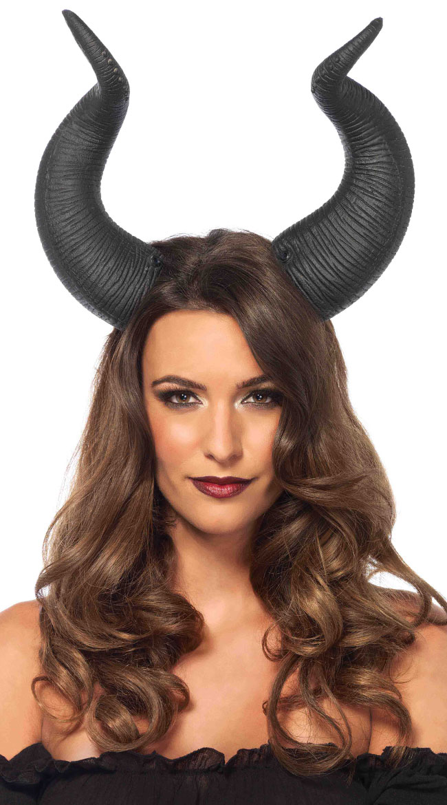 Curved Horned Headband by Leg Avenue