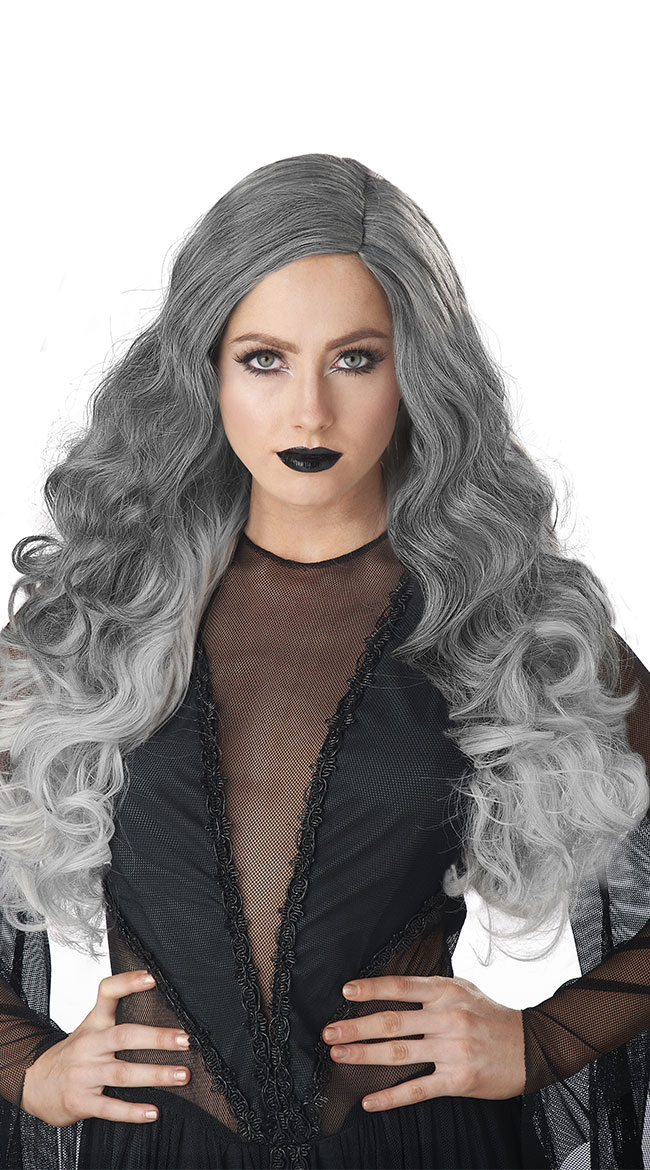 Dark Angel Ombre Curly Wig by California Costumes