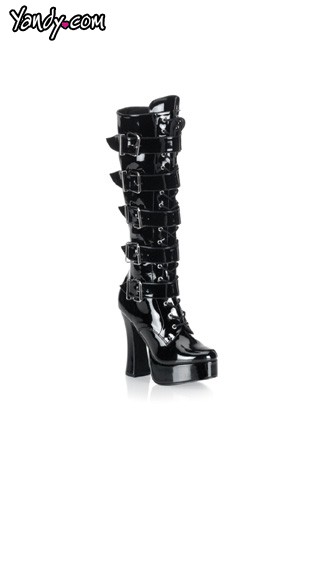 Dark Mistress Platform Boot with 5" Heel by Pleaser