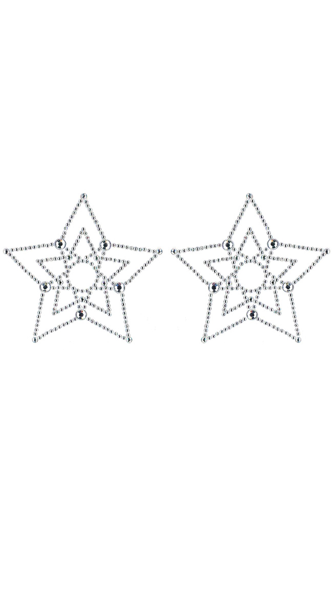 Diamond Crystal Star Pasties by XGEN Products / Bedazzled Star Pasties