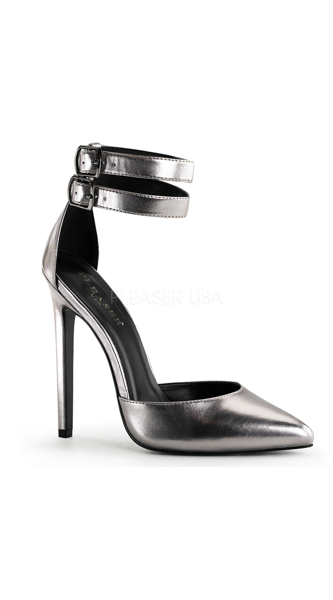 Double Ankle Strap Pumps by Pleaser