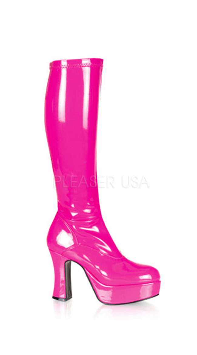 Exotica Stretch Platform Boot with 4" Heel by Pleaser