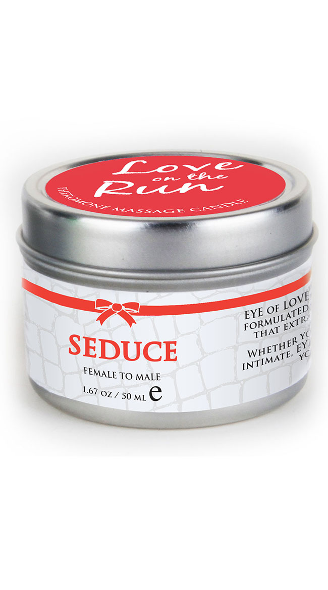 Eye of Love Seduce Mini Massage Candle by Entrenue - sexy lingerie
