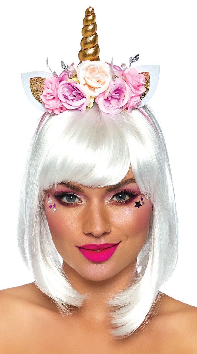 Fairy Unicorn Flower Headband by Leg Avenue - sexy lingerie