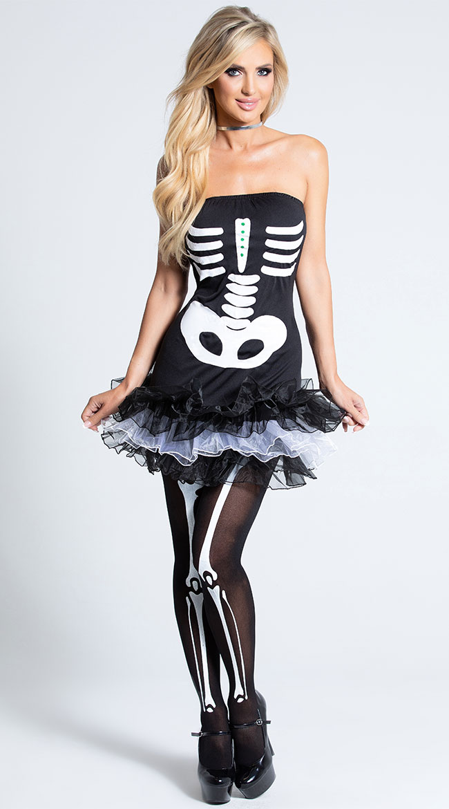 Fever Skeleton Tutu Dress