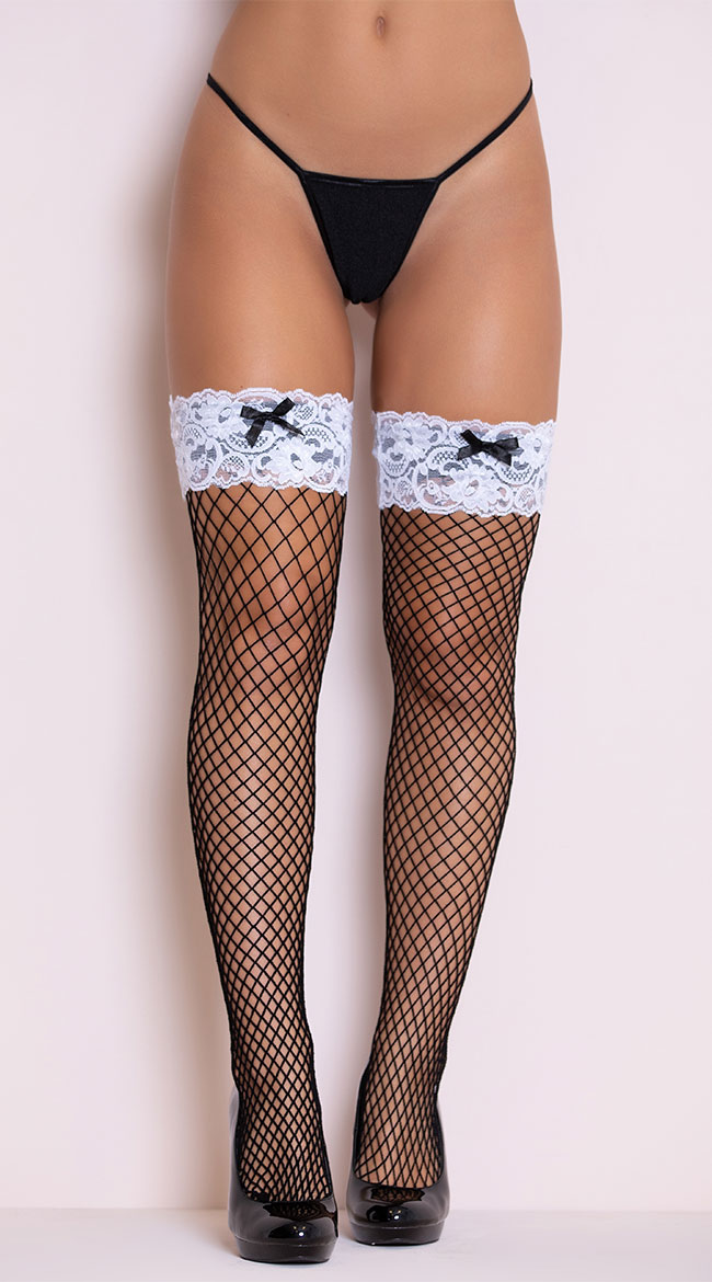 French Maid Stockings by Leg Avenue