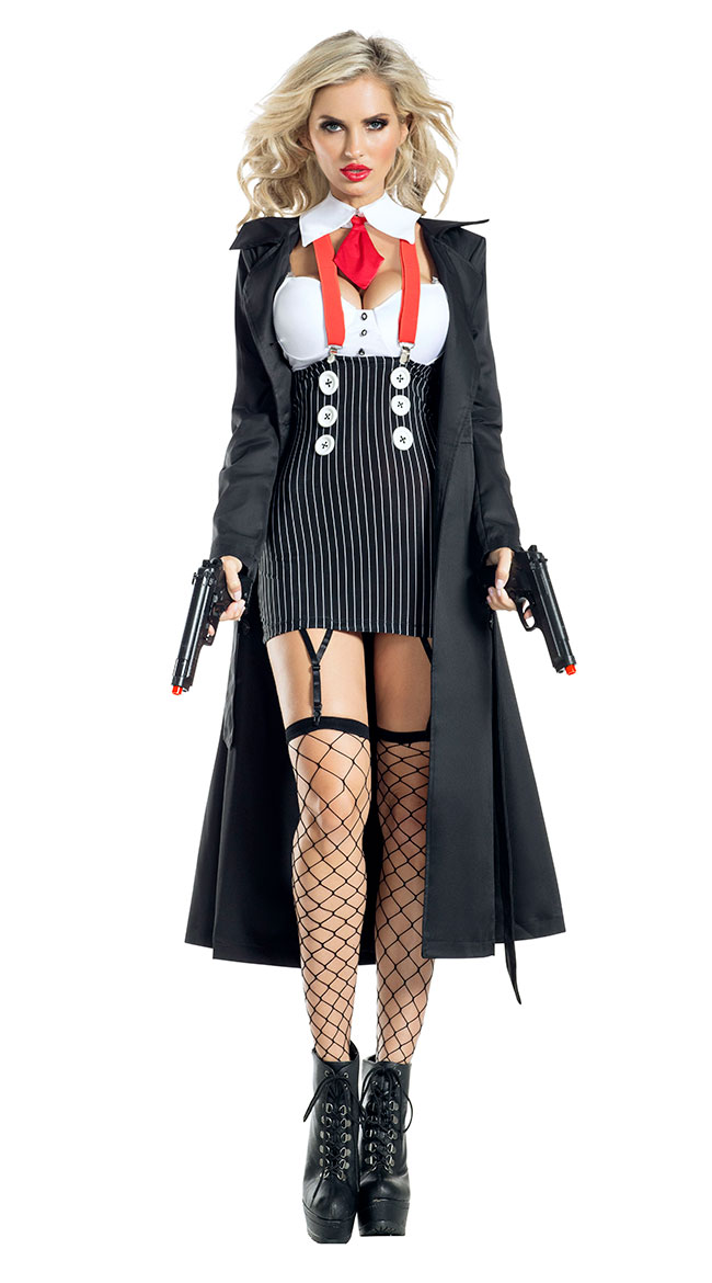 Gangster Babe Costume by Party King