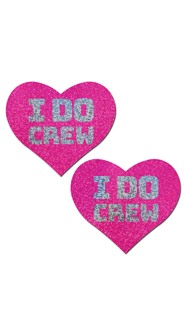 Glitter Hearts I Do Crew Nipple Pasties by Pastease