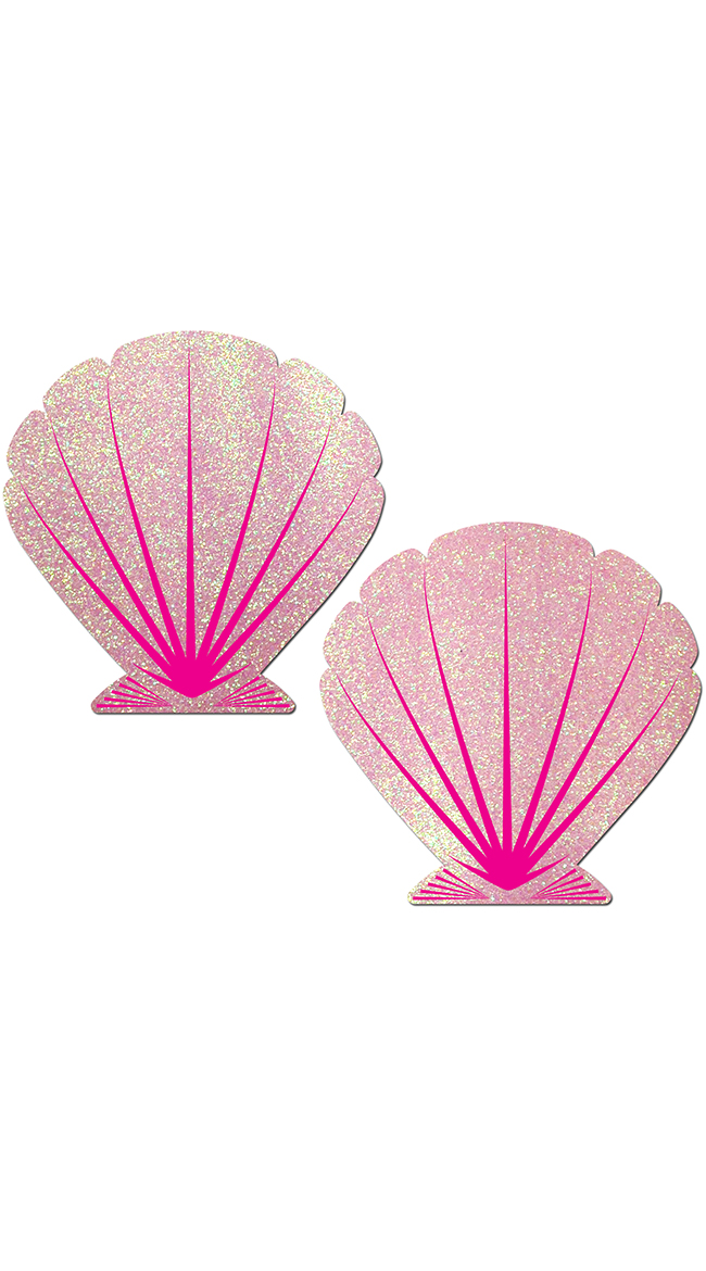 Glitter Pink Seashell Pasties by Pastease / Pink Seashell Pasties