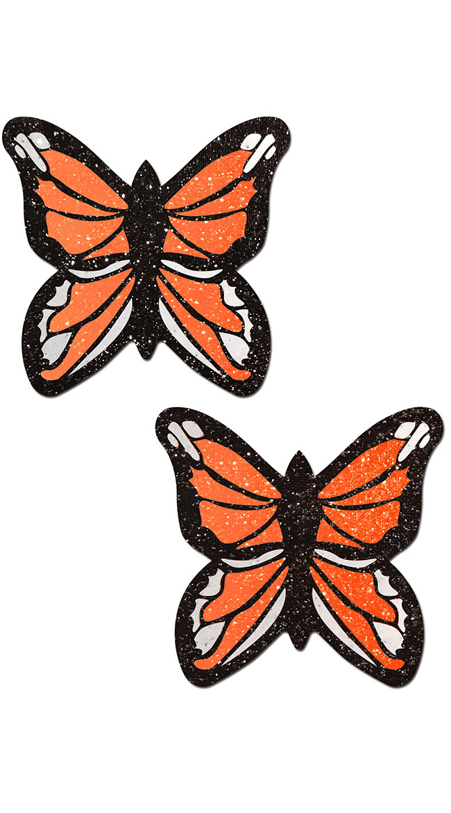 Glittering Monarch Butterfly Pasties by Pastease
