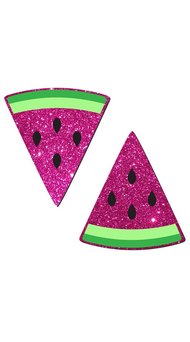 Glittering Watermelon Pasties by Pastease