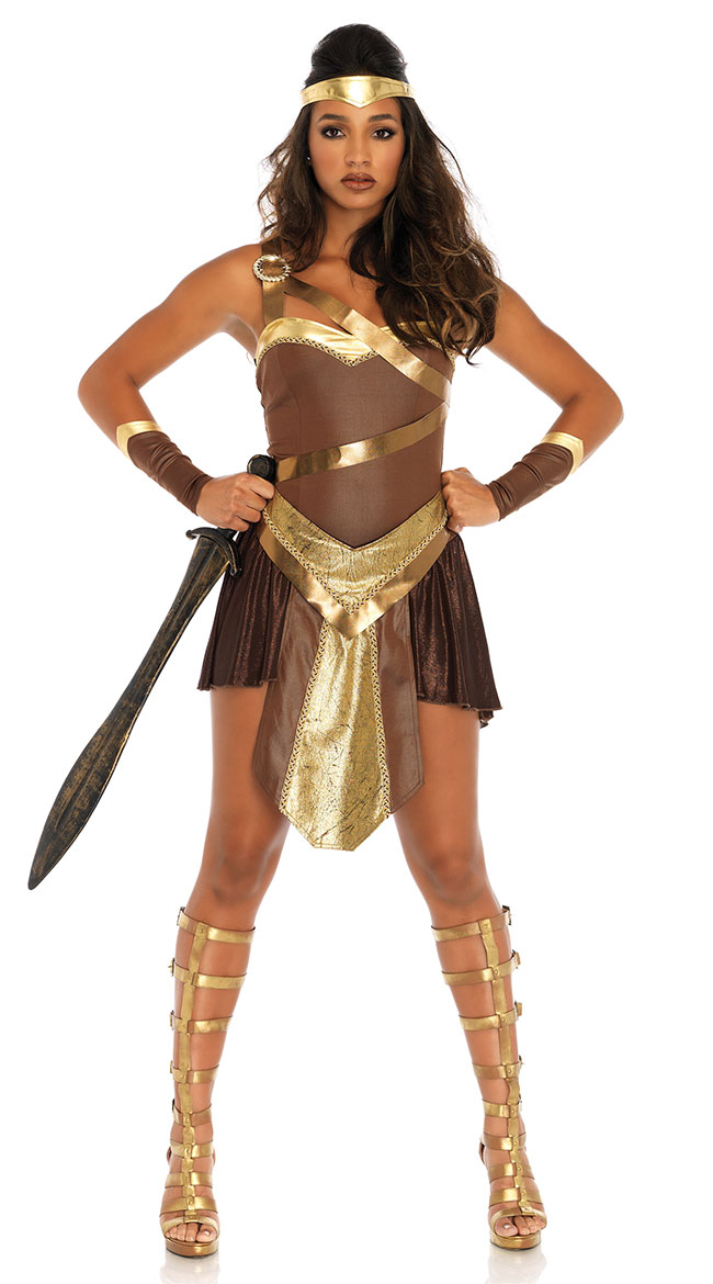 Golden Gladiator Costume by Leg Avenue