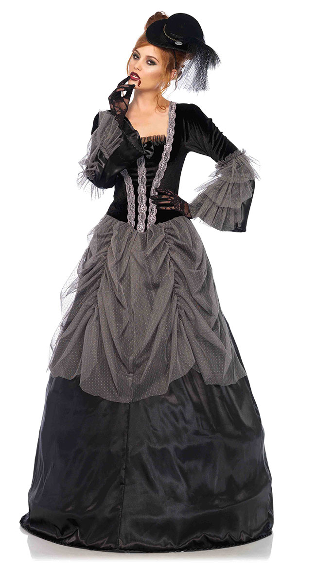 Grey Lady Victorian Ballgown Costume by Leg Avenue