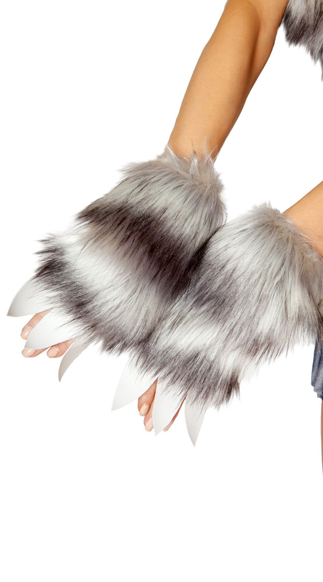Grey Wolf Gloves by Roma - sexy lingerie