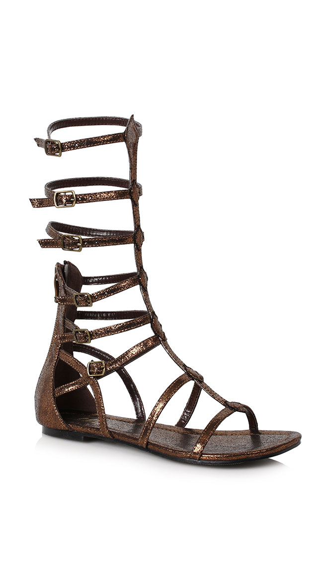 High Top Gladiator Flat Sandals by Ellie Shoes