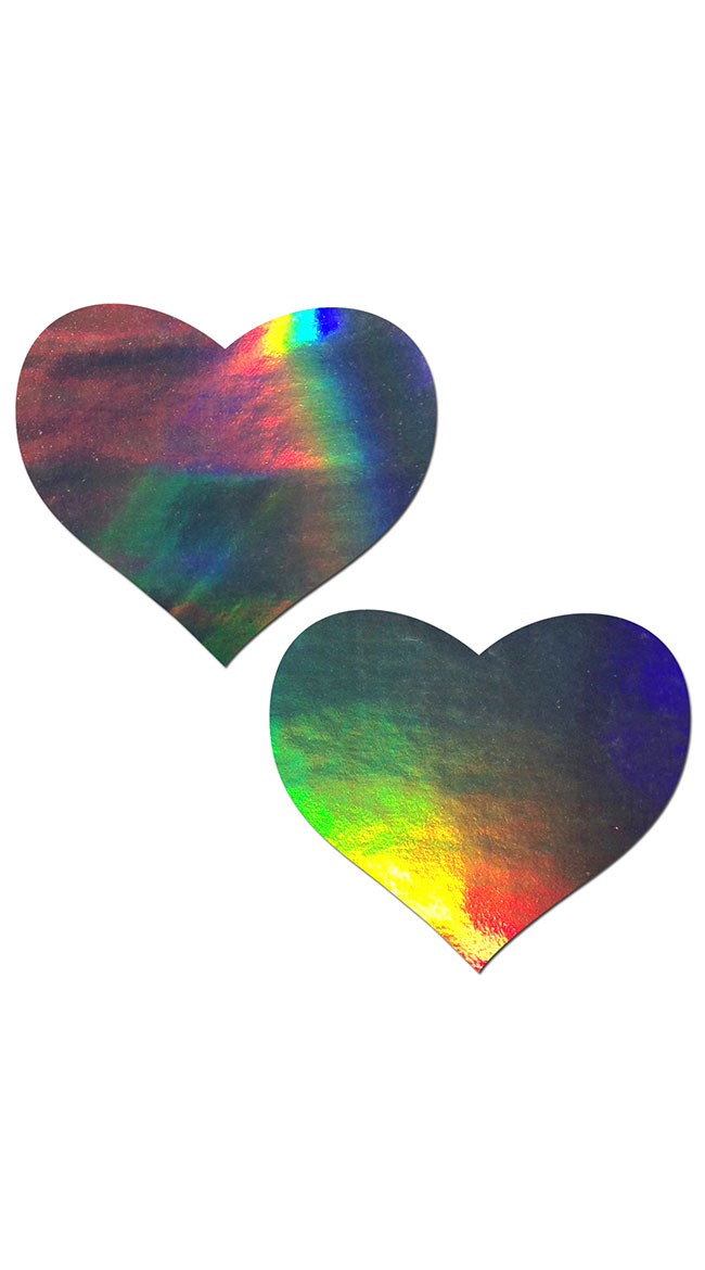 Holographic Heart Pasties by Pastease