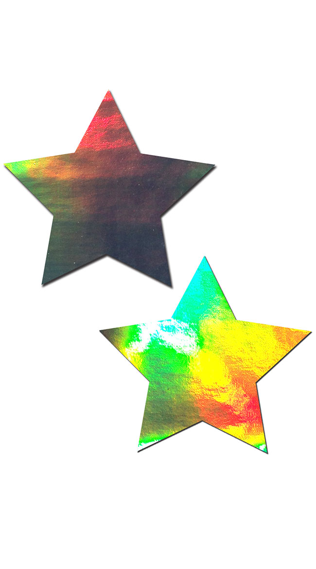Holographic Star Pasties by Pastease
