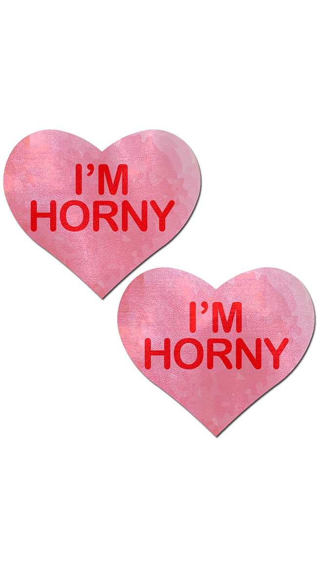 I'm Horny Heart Pasties by Pastease