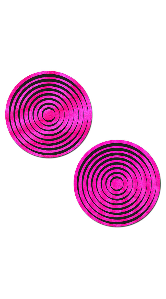 In A Trance Neon Pink Spiral Pasties by Pastease - sexy lingerie