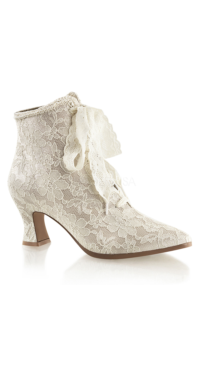 Lace Costume Booties by Pleaser