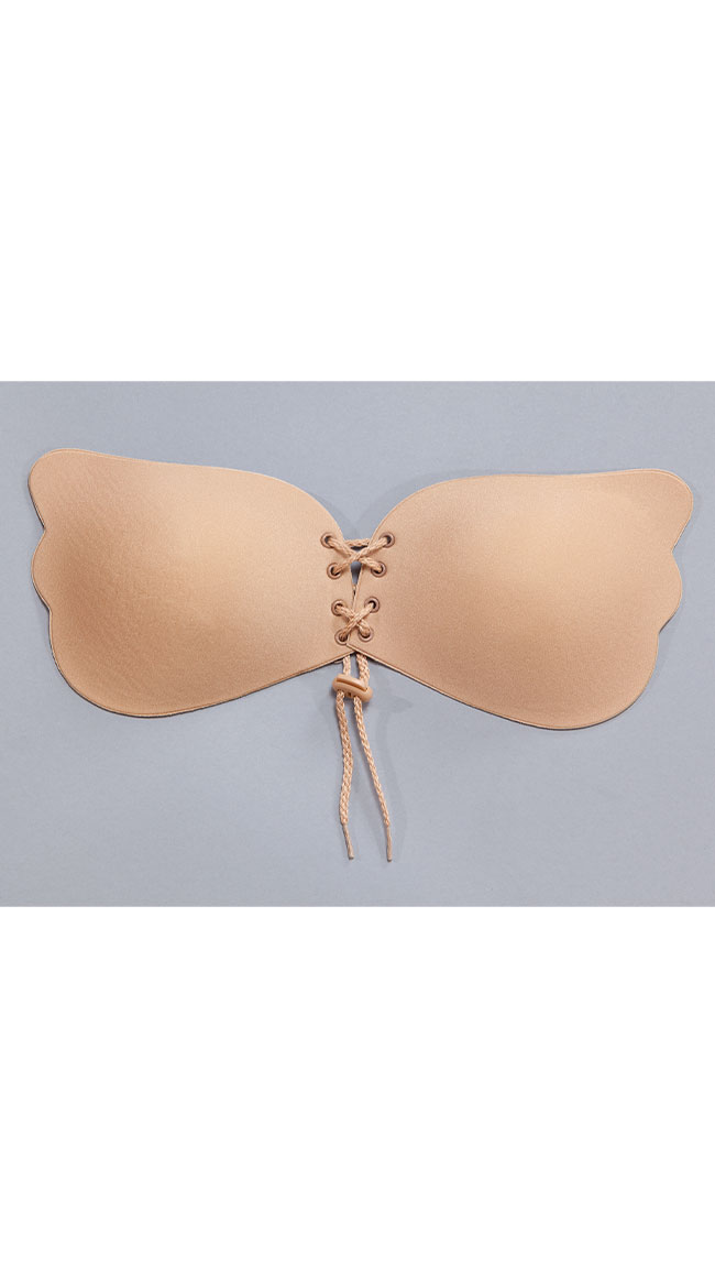 Lace-Up Adhesive Bra by Be Wicked