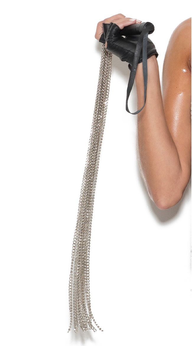 Leather Handle Chain Whip by Elegant Moments