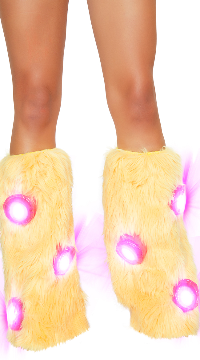 Light-Up Furry Legwarmers by J Valentine