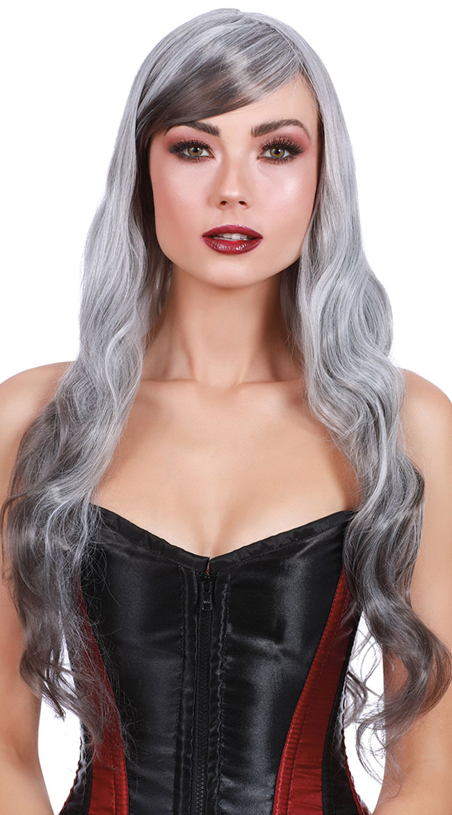 Long Gray Ombre Wig by Dreamgirl - sexy lingerie