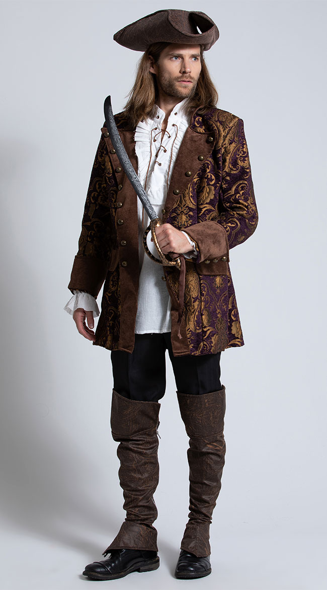 Men's Brocade Pirate Jacket by Roma