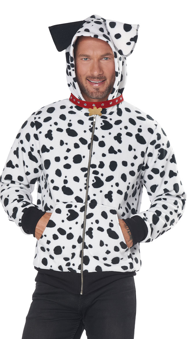 Men's Dalmatian Hoodie Costume by California Costumes