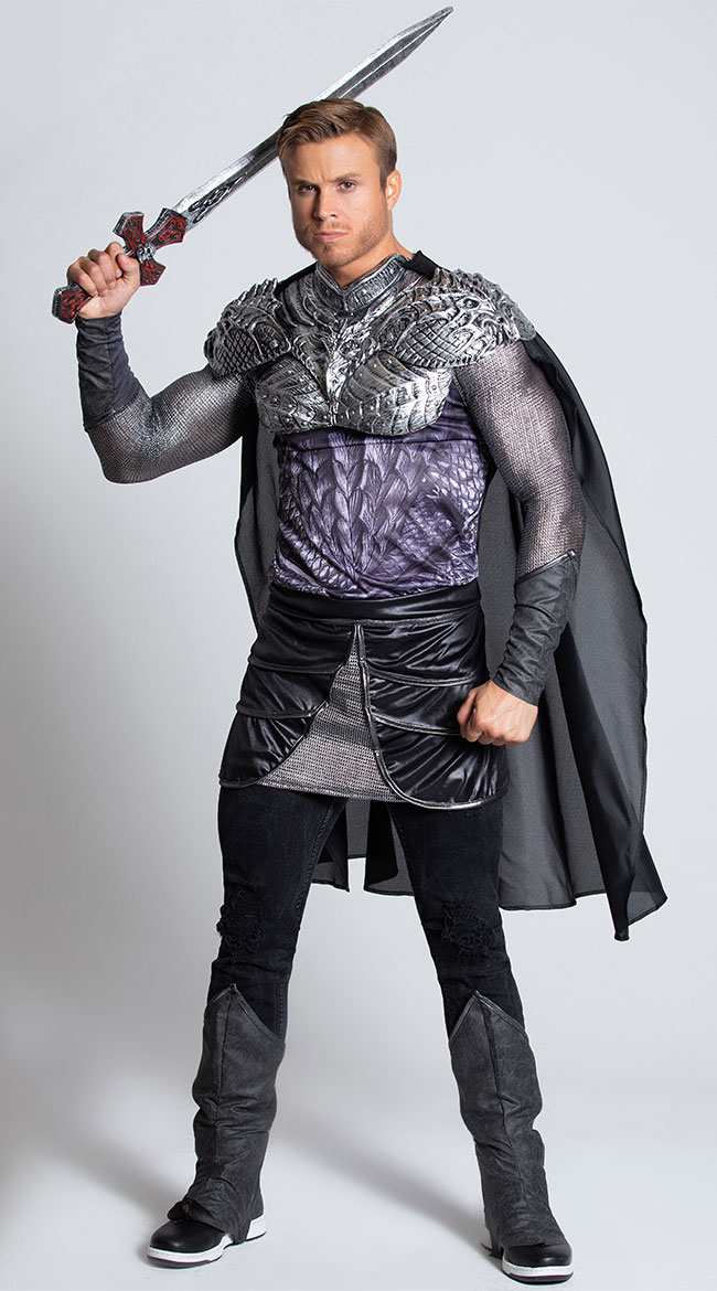 Men's Dark Medieval Knight Costume by In Character Costumes